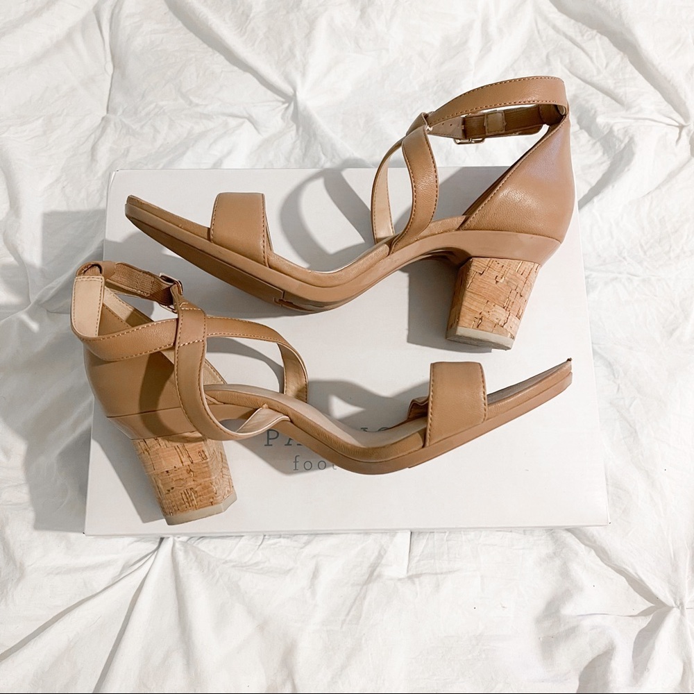 Pashion Footwear - The Sandal leather stiletto + BONUS block heel